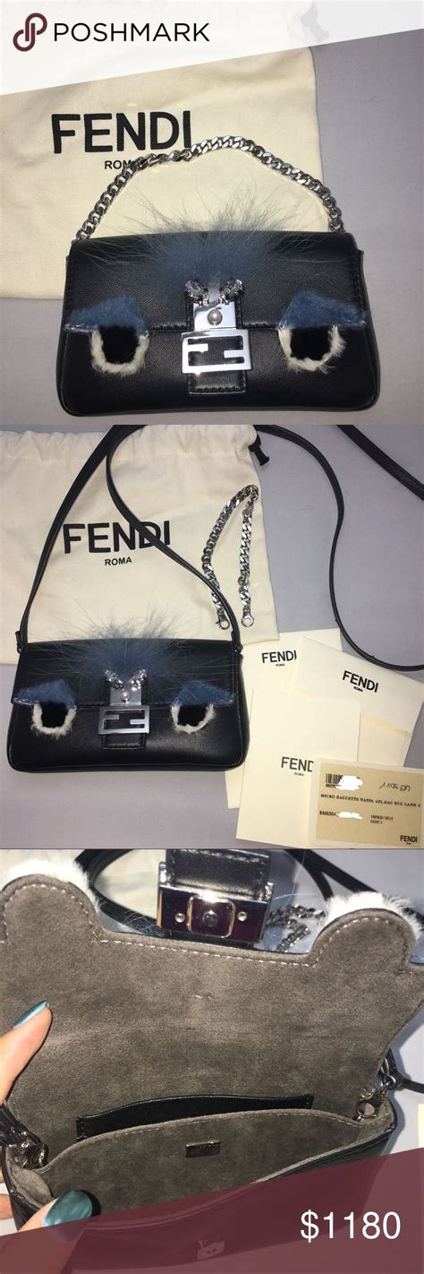 fendi bag bugs crossbody bag|genuine Fendi baguette.